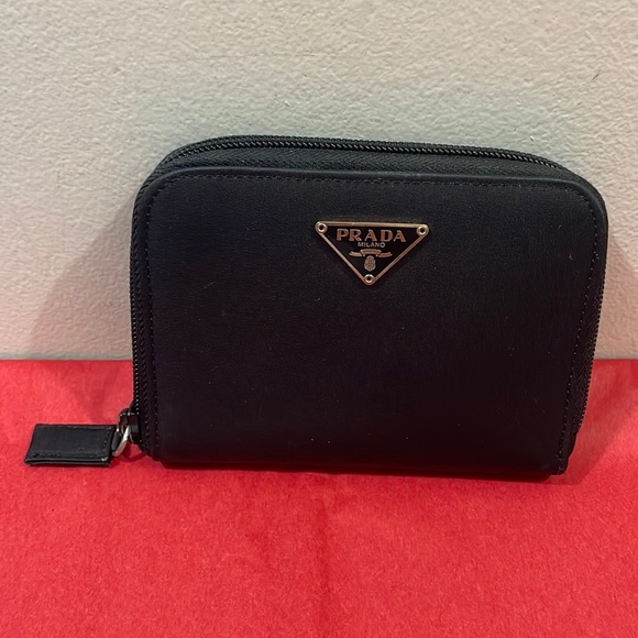 Prada Handbags - SOLD ‼️ Authentic Prada Nylon/Leather Mid Wallet🖤